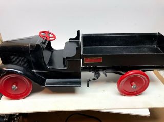Vintage 1920’s Buddy L Pressed Steel Truck With Chain Drive Dump Bed - Refinished
