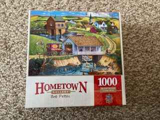 Masterpieces 1000 Pc Puzzle Hometown Gallery Last Swim Of Summer