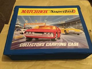 Vintage Matchbox Carry Case With 48 Models Majorette Hot Wheels Rockets Sikh Etc