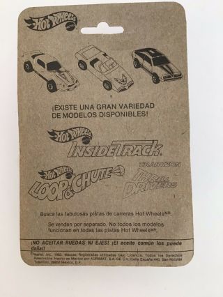 Hot Wheels 1983 Classic Cobra Real Riders,  Mexico Card,  4369,  Blue W/white Strip 3