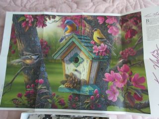 Birds w/ Birdhouse Buffalo Puzzle 300 PC Kim Norlien Springtime Beauty Poster 3