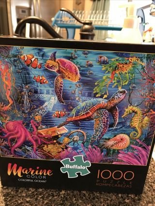1000 Piece Puzzle Marine (colorful Ocean) Bought Made Once