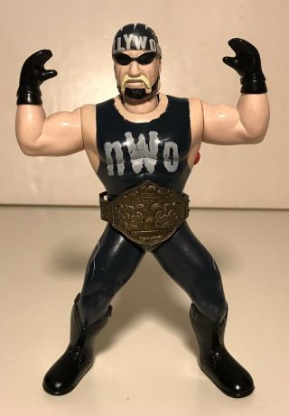 Vintage 1997 Hollywood Hogan Wcw Monday Nitro Vibrating Wrestling Figure