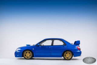 1/18 Autoart Subaru Impreza Wrx Sti 2003 Blue Diecast