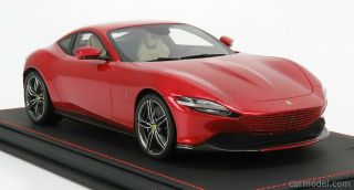 BBR - Models 1/18 Ferrari Roma 2020 Rosso Portofino - Red Met P18185C - VET 4