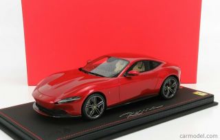 BBR - Models 1/18 Ferrari Roma 2020 Rosso Portofino - Red Met P18185C - VET 6
