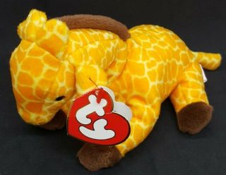 Ty 1995 Twigs The Giraffe Beanie Baby - 3rd Gen.  /2nd Tush - Tag Not Perfect