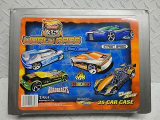 Hot Wheels Highway 35 World Race (35) Car Set W/carry Case & Accessories