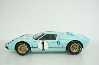 Exoto 1:10 Scale 1966 Ford Gt40 Mkii Le Mans 2nd Place Win Car Lmc10011