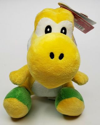 Nintendo Mario Bros.  Wii Plush Toy - 6 " Yellow Yoshi
