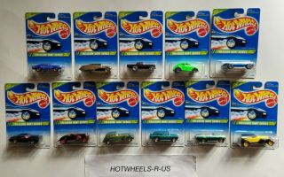 Hot Wheels 1995 Treasure Hunt Set Of 11 Cars No Camaro Each Car Limited To 10000