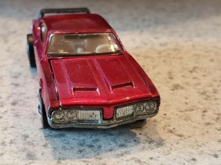 Hot Wheels Redline Olds 442 Red With White Int.  Extremely,  Wing.