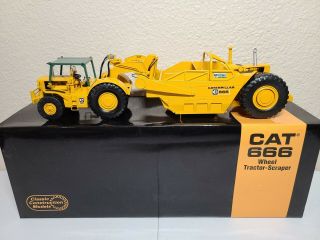 Caterpillar Cat 666 Wheel Tractor - Scraper - Mccoy - Ccm 1:48 Scale Model