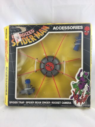 Vintage 1978 Remco Energized Spider - Man Accessories Web Trap Marvel
