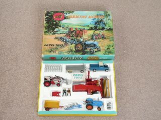 Corgi Gift Set 22 Agricultural Farm Tractor Set Complete Boxed