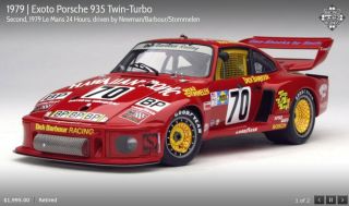 Exoto Porsche 935 Turbo 70 Diecast 1:18 Model