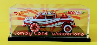 Hot Wheels 2018 Mea 55 Chevy Bel Air Gasser Candy Cane Wonderland
