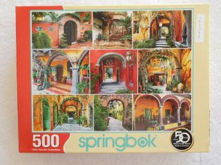 Springbok Jigsaw Puzzle 500 Piece " Doors Of The World " Complete