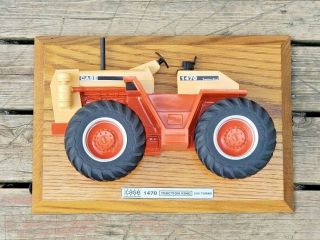 Vintage Case 1470 Toy Tractor Wall Plaque Precision Engineering