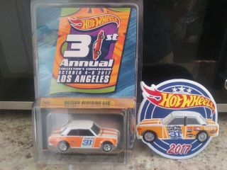 Hot Wheels La 31st Annual Collectors Convention Datsun Bluebird 510 With Patch