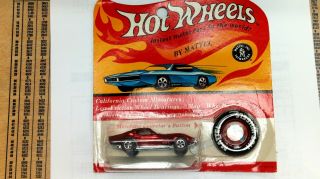Hot Wheels Redlines Bp Red Us Custom Corvette - - Blister Carded Nm/mint