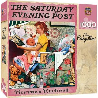 The Saturday Evening Post Norman Rockwell The Babysitter 1000 Pc Puzzle