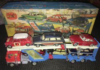 Corgi Toys Gift Set No:41 Ford Transporter & 6x Cars Diecast Vintage Boxed