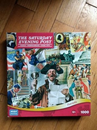 Mega Puzzles The Saturday Evening Post,  Patriotic 1000 Piece Puzzle