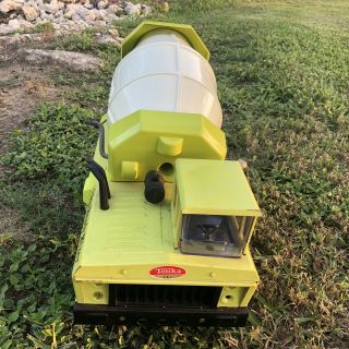 1970s Mighty Tonka Ready Mixer Cement Truck Lime Green Tandem Axle 4