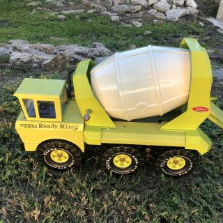 1970s Mighty Tonka Ready Mixer Cement Truck Lime Green Tandem Axle 5
