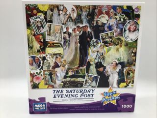 Mega Puzzles The Saturday Evening Post “weddings” 1000 Piece Puzzle (50617agn)