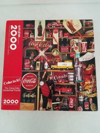 Coca Cola Classic Sign 2000pcs Jigsaw Puzzle Iob