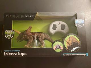 The Black Series Remote Control Infrared Walking Dinosaur Toy Triceratops