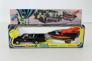 Die Cast Corgi Toys Batmobile And Batboat °3 Dc Comics Batman