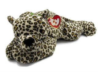 Ty Beanie Pillow Pal “speckles The Leopard 1996 Plush Animal Retired