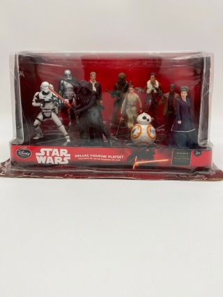 Box Disney Star Wars The Force Awakens 10 Deluxe Figurine Play Set
