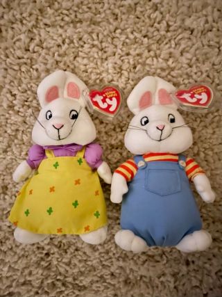 Set Of 2 2006 Classic Beanie Babies - Max And Ruby - Nwmt