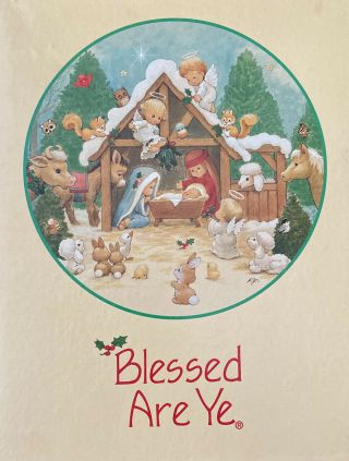 Vintage Blessed Are Ye Nativity Christmas 500 Pc Jigsaw Puzzle Current