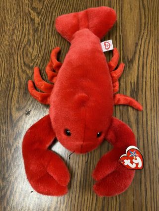 Ty Beanie Buddy Pinchers The Red Lobster 09424 Stuffed Plush Toy Vintage