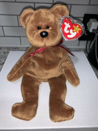 Ty Beanie Baby Teddy - Mwmt (bear Brown Face 1995)