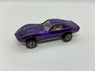 1969 Hot Wheels Redline Custom Corvette - Light Purple