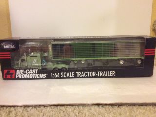 Dcp 1/64 Lcmb Kenworth Studio With Spread Axle Refer Trailer.
