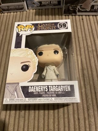 Daenerys Targaryen White Coat Funko Pop Vinyl Figure 59 Boxed Game Of Thrones