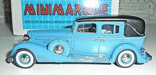 Minimarque GRB107B.  1933 Cadillac Imperial Limousine.  Light Blue.  Ltd Ed 1/50 5. 5