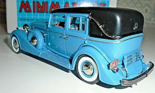 Minimarque GRB107B.  1933 Cadillac Imperial Limousine.  Light Blue.  Ltd Ed 1/50 5. 6