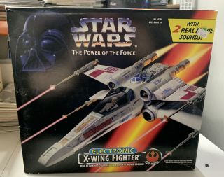 Electronic X - Wing Fighter - Star Wars Power Of The Force Kenner 1995