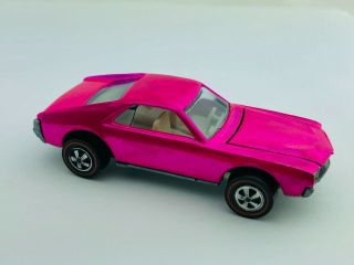 Hot Wheels Redline Custom Amx Hot Pink White Int Ex/nm Very