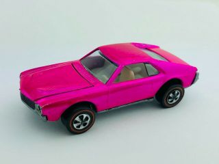 Hot Wheels Redline CUSTOM AMX Hot Pink White Int EX/NM Very 2