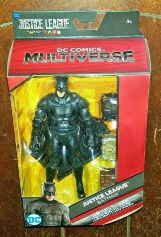Dc Comics Multiverse: Justice League: Batman Action Figure W/3 Half Mother Boxes