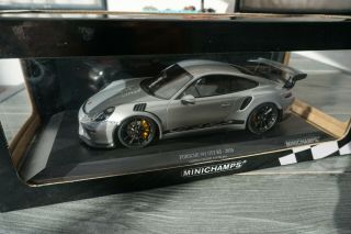 1/18 Minichamps Porsche 911 Gt3 Rs Silver Limited 222